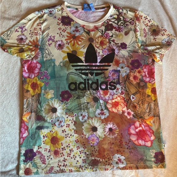 Adidas Floral Burst T-Shirt - Multicolor - Picture 10 of 10